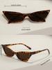 1 pair of retro tortoiseshell triangle women's fashion sunglasses travel pose model glasses UV protection glasses