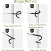 Outdoor Camping Light Hook Stainless Steel Camping Lantern Hanger Non Slip Tent Light Hanger Hook Bird Feeder Pole Hook S Shape