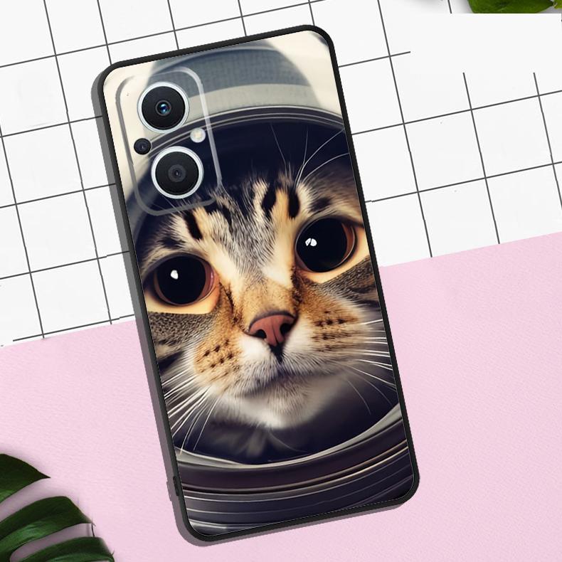 

Space Kitty Cat Adventures Case For OPPO Reno 13 12 11 F 8T 7 8 10 Pro OPPO Find X8 Pro X6 Pro X3 X5 Lite Cover Coque OPPO Find X3 Pro