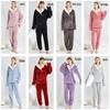 2025 Winter Women's Loose Cotton Fleece Pajama Set - European & American Christmas Homewear Hot Style
