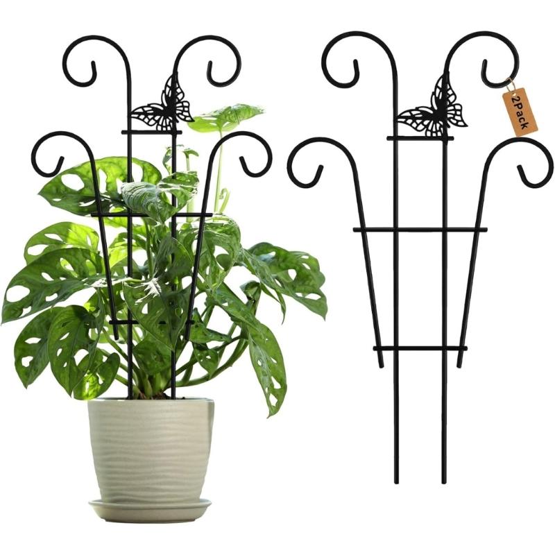 Iron Plant Climbing Support Durability Indoor Plant Trellis For Indoor Outdoor Garden Flower Vertical Growth