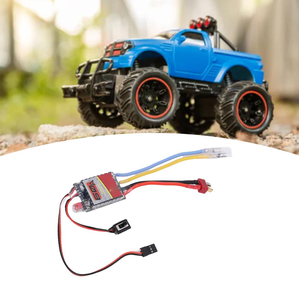 ESC Fit for 540 550 380 370 RC Car Boat Brushed Motor 60A Electronic Speed Controller with T Plug