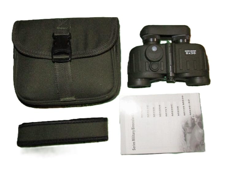 

German Navy binoculars 8x30 with compass and case