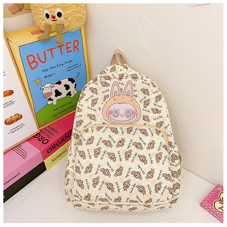 

School BagsFashion cute children s bag girls casual versatile backpack foreign trend small бежевий