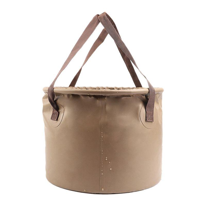 A44Z-Outdoor Portable Folding Bucket Portable Fishing Water Storage Container Camping Travel Portable Picnic Bucket