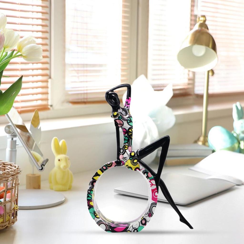 Yoga Girl Statue Creative Simple Collectible Figure Sculpture Modern Statue for Entrance Table Centerpiece Bedroom Office Shelf