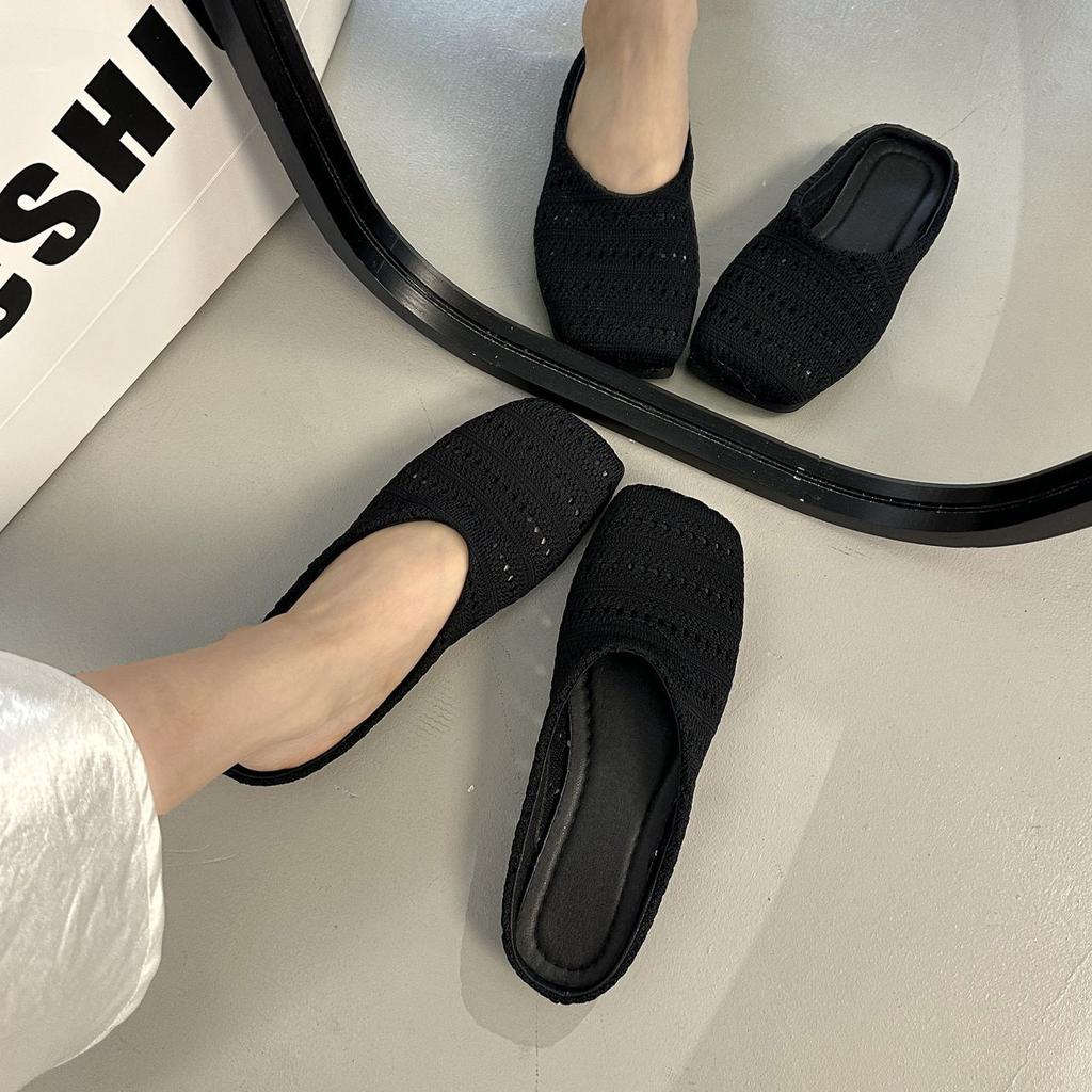 French Vacation Niche Half-slipper Women's Spring and Summer Bracken Shoes