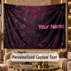 Neon Colorful (54) Theme Personalized Tapestry Custom Name Text Wall Hanging Tapestry Home Background Decoration