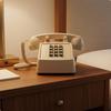 Retro PushButton Telephone Mechanical Metal Bell Vintage Style Corded Phone Flashing Light Indicator