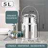 Stainless Steel Food Container, 5L Capacity
