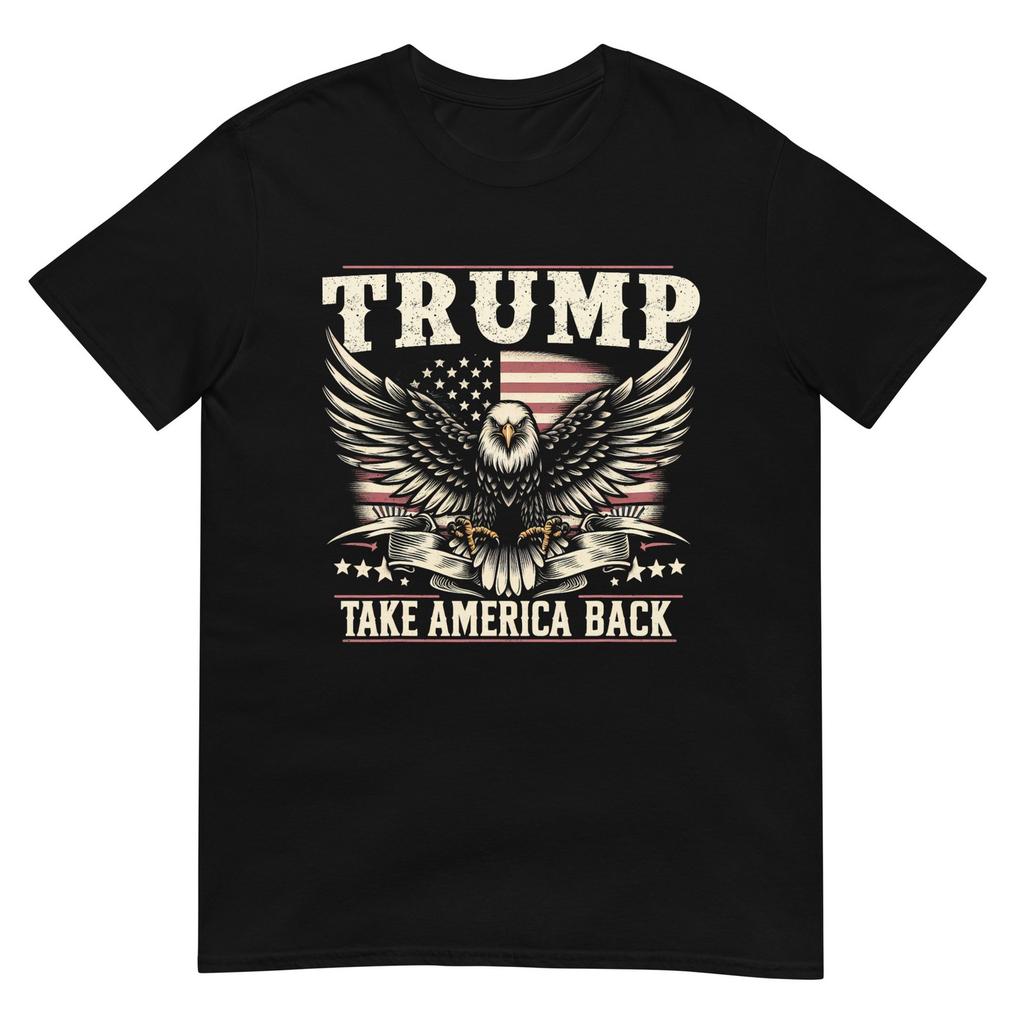 Trump 2024 Usa Flag Take America Back Eagle American Flag Tshirt
