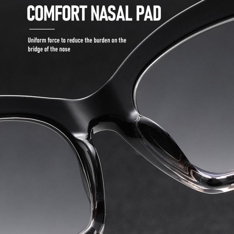 Large Rim Anti Blue Light Presbyopia Glasses Transparent Lenses Reading Glasses for Middle Aged Old People