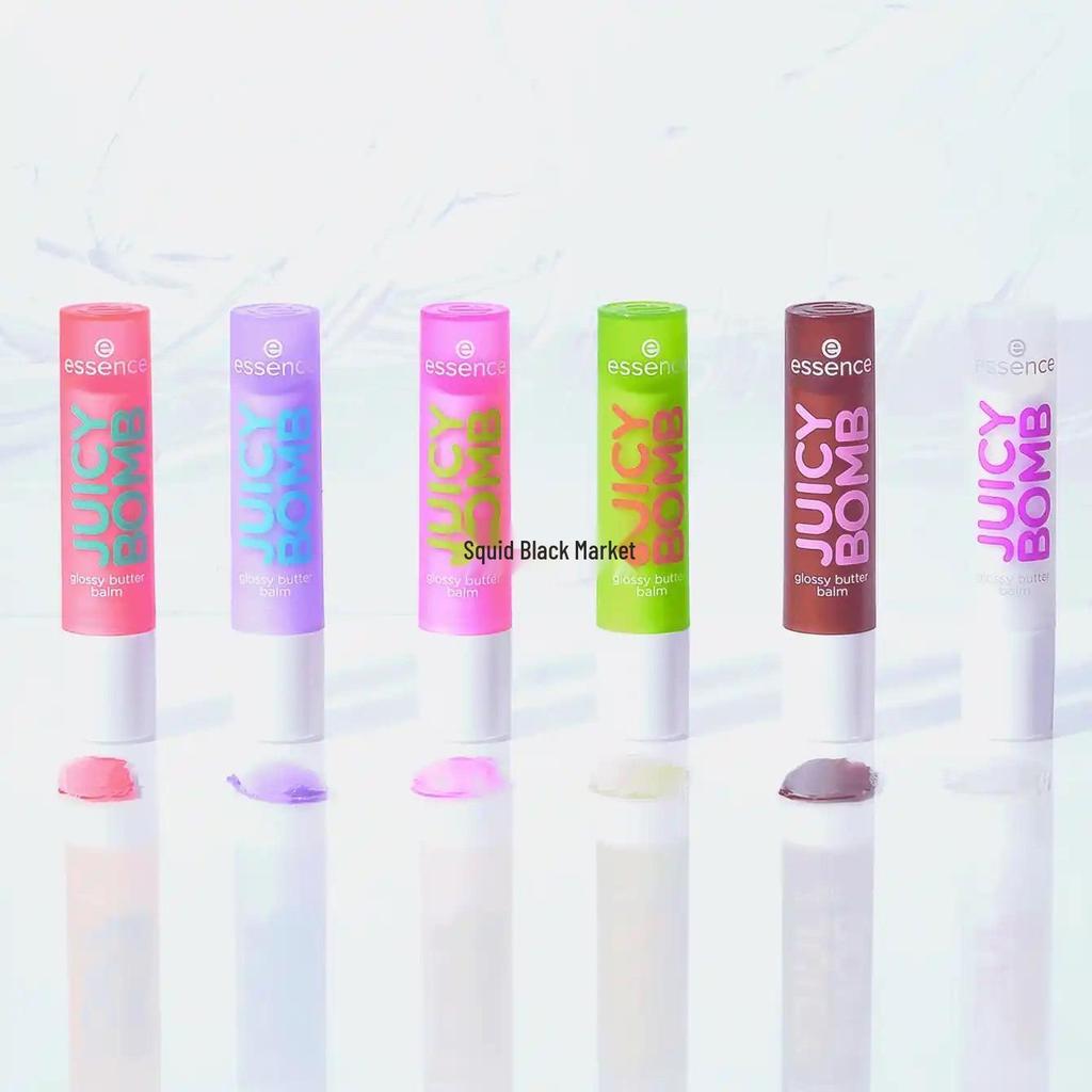 German Essence Juicy Bomb getönter Lippenbalsam - Glänzend, Fruchtig und Feuchtigkeitsspendend