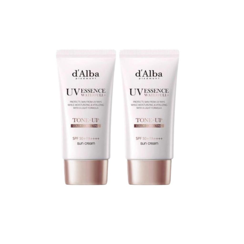 d'Alba Waterfull UV Essence Tone-Up Sun Cream Duo 50ml × 2