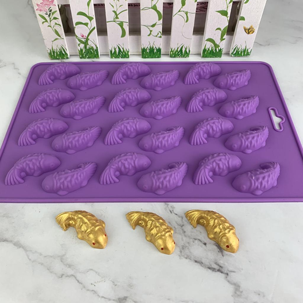 Silicone Cake Molds Carp Fish Shape Silicone Mould Fondant Chocolate Moulds for DIY Soap Crafts Decoration Baking Gadget