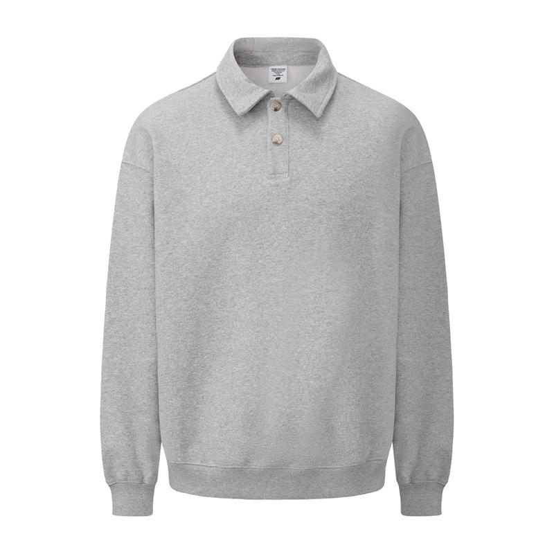 

Мужской модный высококачественный свитшот: Осень/Зима 2025, Отложной воротник, Длинный рукав, Американский повседневный стиль XXL