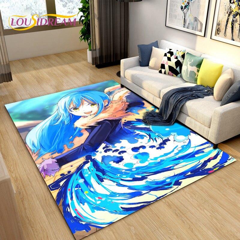 Tappeto Area Tappeto Anime I Got Reincarnated As A Slime, Tappeto per Soggiorno Camera da Letto Divano Zerbino Decorazione, Tappetino Antiscivolo per Bambini