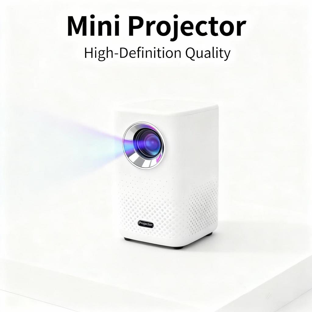 Compact Outdoor Projector - Portable and Convenient