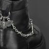 1pc Retro Detachable Skull Moth Pendant Shoe Decor Chain Easy-Release Buckle Mechanism Ideal DIY Fashion Accessory