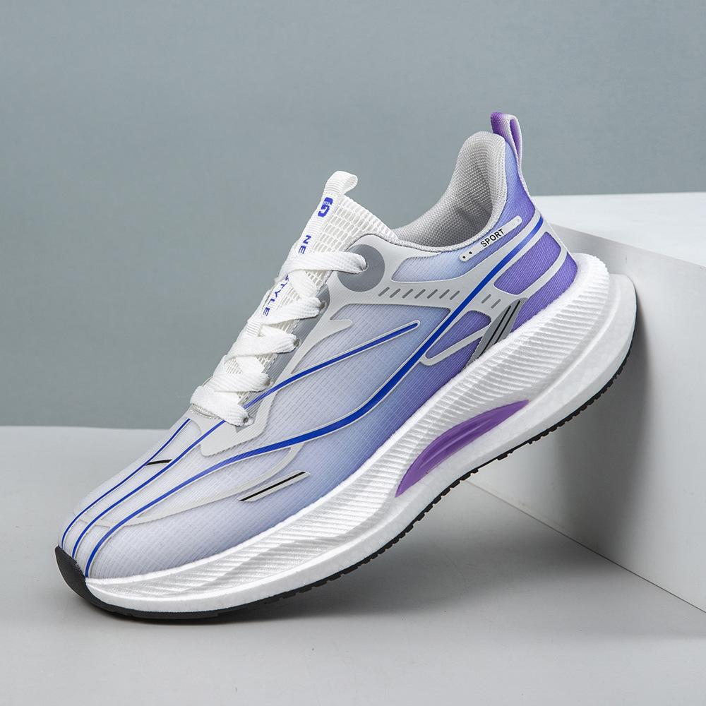 

Кроссовки для бега с холодной липкой основой для мужчин и женщин с теми же летающими плетеными кроссовками 2025 года, производитель новых кроссовок из сетки попкорн для активного отдыха 36