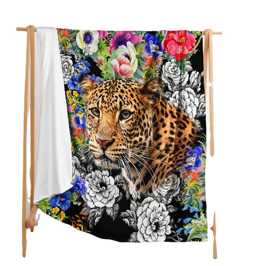 Blanket Flannel Blanket Animal Tiger 2D Digital Printing Blanket Blanket