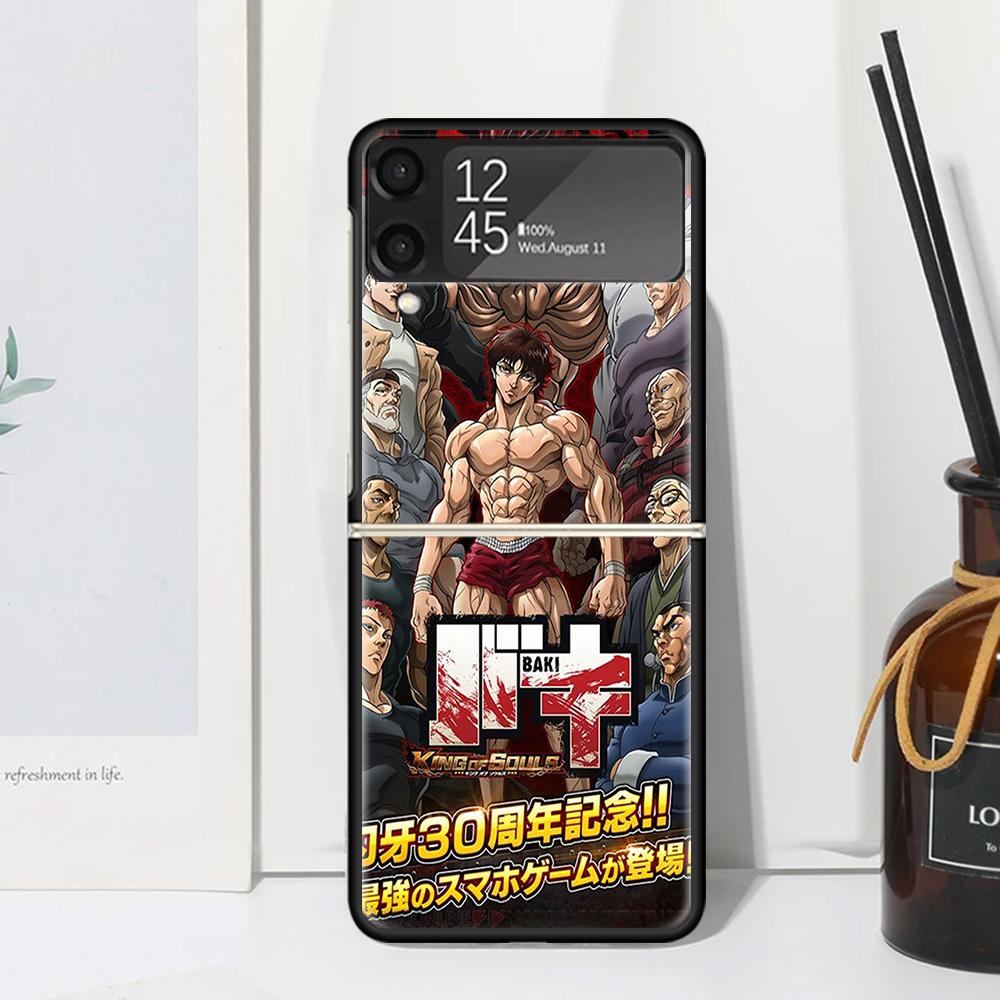 Baki the Grappler Original Anime Phone Case For Samsung Galaxy Z Flip 7 Flip7 Zflip 6 Flip6 5 Flip5 4 Flip4 3 Flip3 5G Fundas Bl