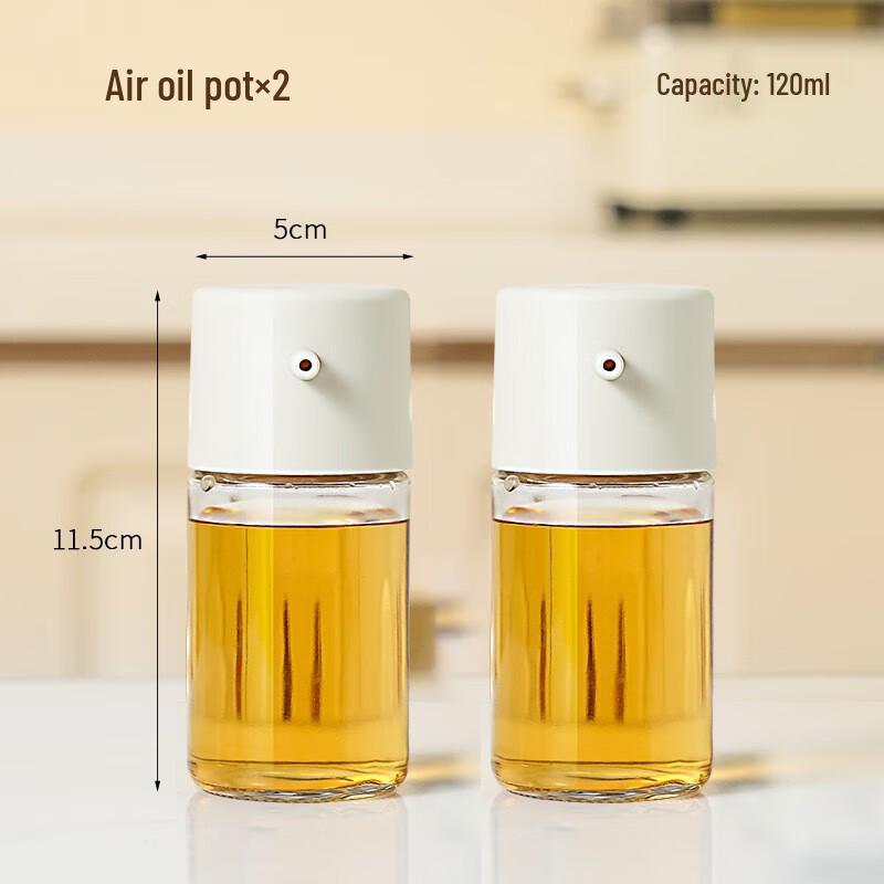 Yege Non-Drip Press Glass Condiment Dispenser (2-Pack)