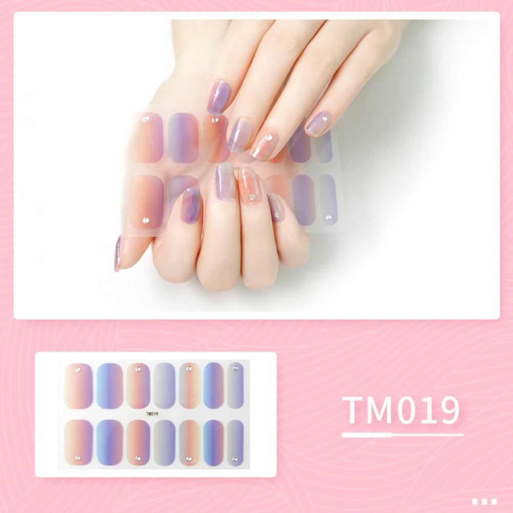 Aufhellender dreidimensionaler Nagelaufkleber Vollaufkleber wasserdichter Nagelpatch Fortgeschrittener Sinn Einfacher Wind Nagellack Kleber