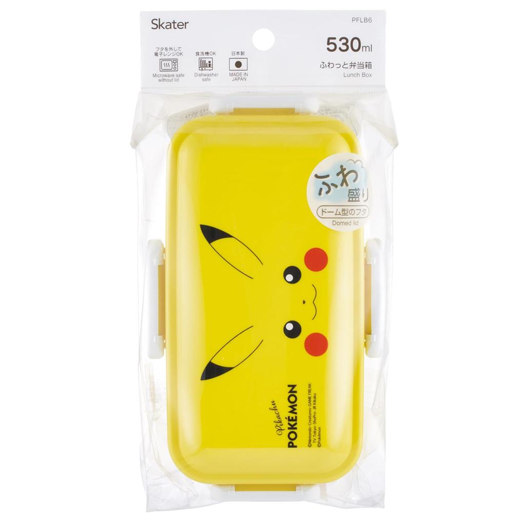 Skater Lunch Fluffy Packing Made in Pokemon Pikachu Face 25 Box, Design, 530ml, Japan, Design, PFLB6-A