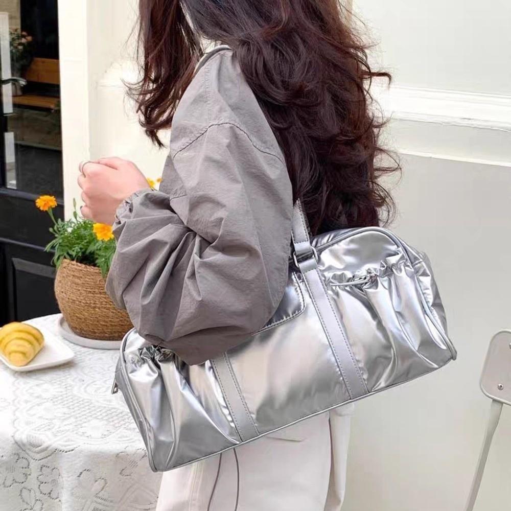 Vintage Nylon Underarm Bag Large Capacity Y2K Women's Handbag Classic Pillow Shoulder Bag Female