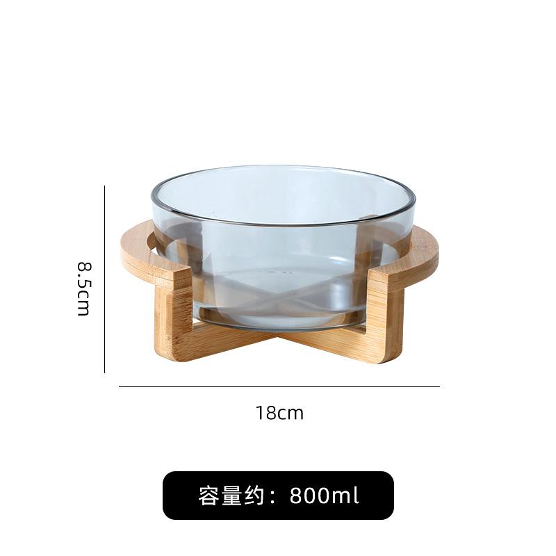 

Стеклянная фруктовая тарелка с деревянной основой, деревянная рамка, круглая прозрачная стеклянная миска, салатница, тарелка для торта, десерта, конфет, закусок