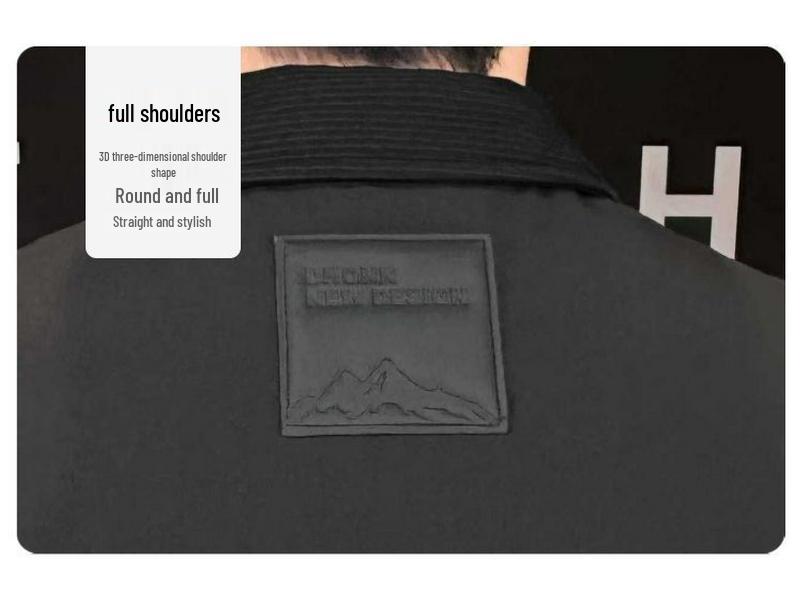 Men's Trendy 2025 Lightweight Lapel Down Jacket - Warm, Short, Thickened Winter Coat