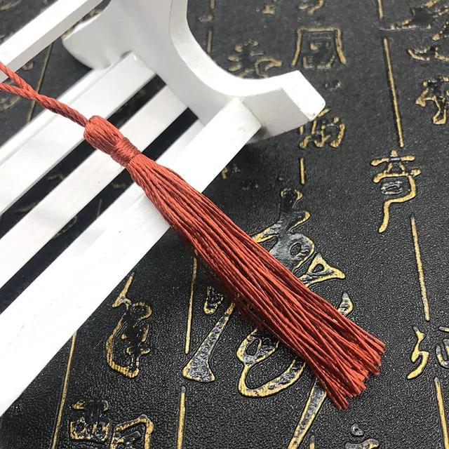 10~80Pcs Bookmark Tassels Fringe Brush Handmade Soft Craft Mini Tassels with Loops for DIY Crafts Jewelry Making Accessories