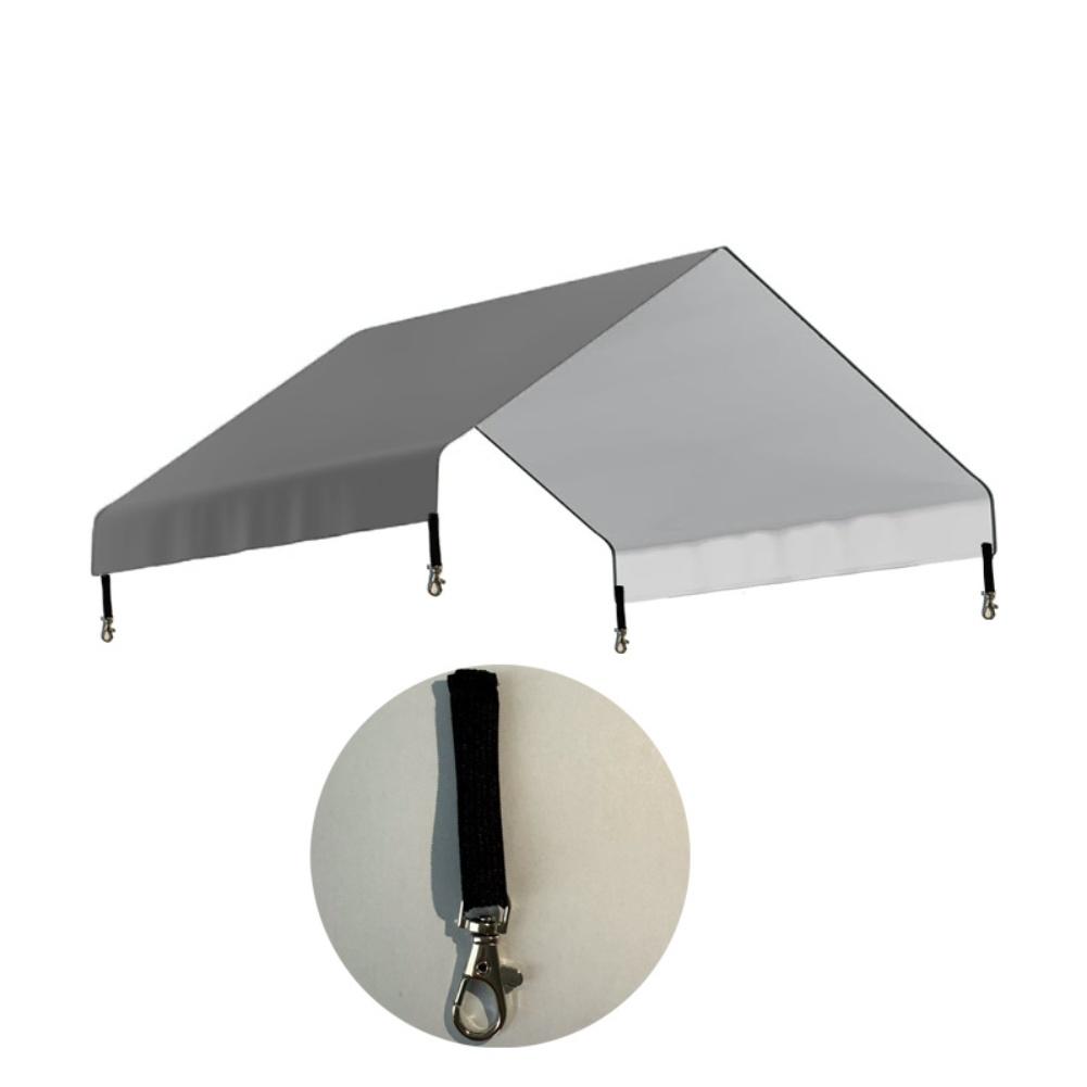 Oxford Fabric Tarp Chicken Cage Cover UV Protection Waterproof PVC Coating Breathable Oxford Fabric Silver-coated Reinforcement