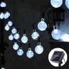 5m 7m 12m Outdoor Solar String Lights Fairy Bubble Ball Garden Festoon Garland Lamp for Wedding Camping Party Balcony Decoration