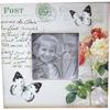 Standing Photo Frame with a Floral Motif and Butterflies 14.5x14.5cm