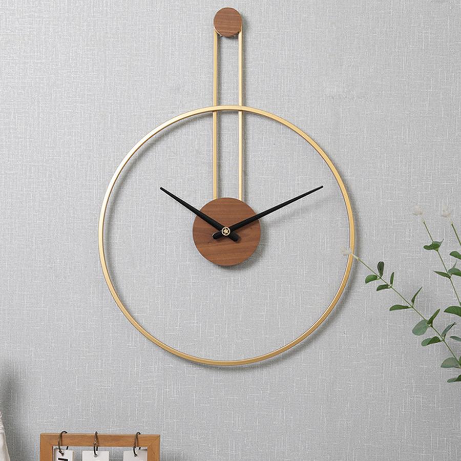 Creative Simple Wall Clock Retro Round Silent Hanging Watch Nordic Modern Living Room Office Wall Decorations Large Wall Clocks