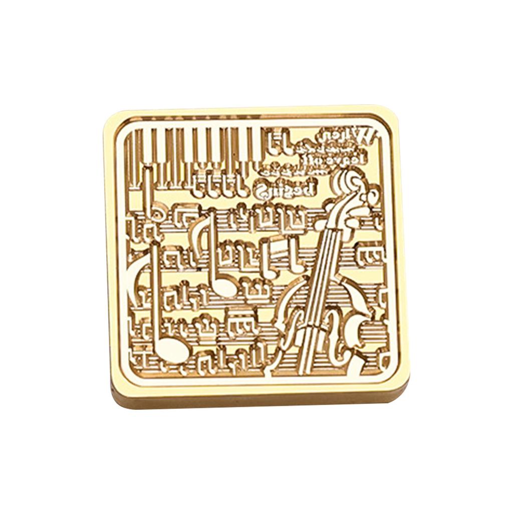 Wax Seal Stamp Head Music Themed Sealing Wax Stamp Head Scrapbooking Stamps Head for Scrapbooking Envelope Invitations