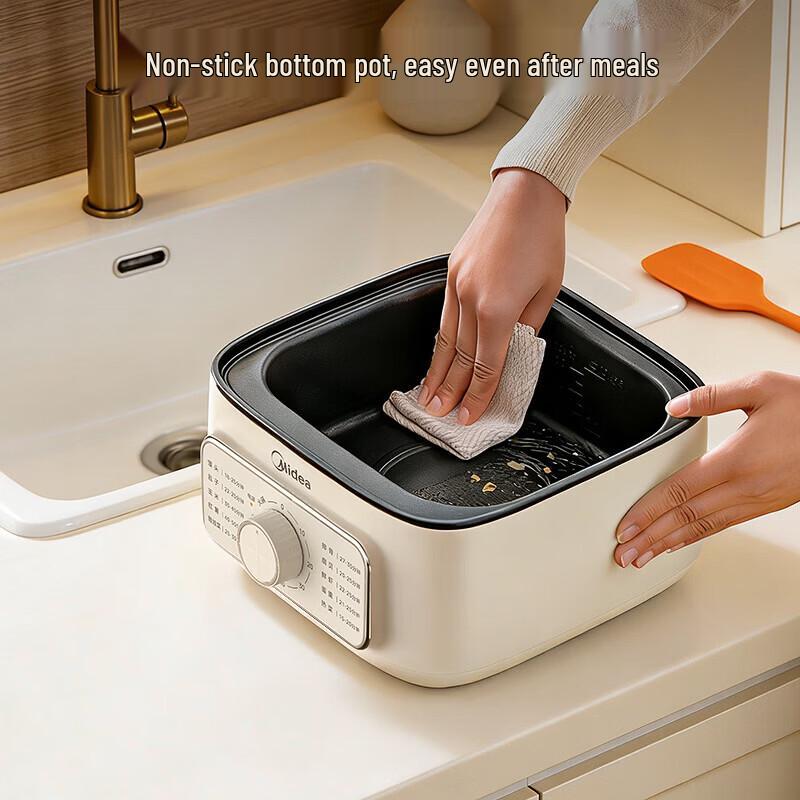Midea 14.7L 4-Layer Multi-functional Electric Steamer & Hot Pot CN plug (adapter included)