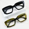 Brand Design Square Thick Frame Men Myopia Glasses Prescription Nearsight Anti Blue Light Women Short Light Optical Eyewear