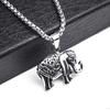 Necklace for Men Retro Skull Elephant Shaped Pendant