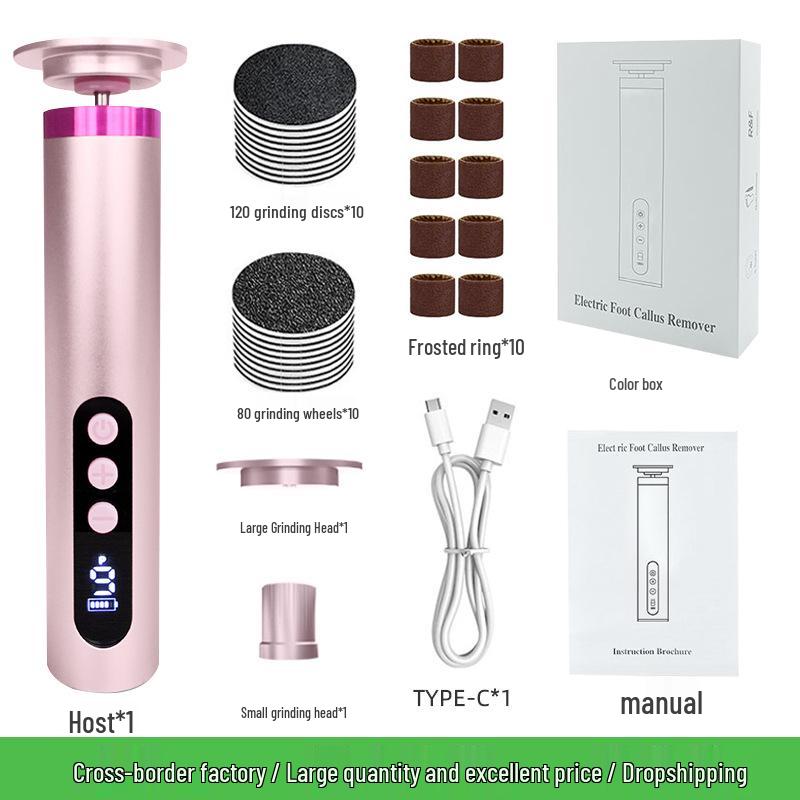 Portable Electric Foot Grinder & Dead Skin Remover for Home and Salon Use - Perfect for Foot Care and Nail Treatment