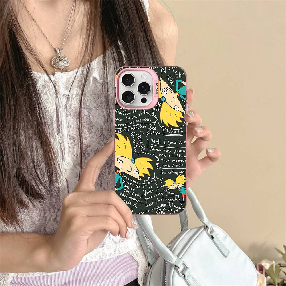 Hey A_Arnolds Cartoon Phone Cases For IPhone 17 16e 15 14 13 12 11 Plus Pro Max ProMax Colorful Covers