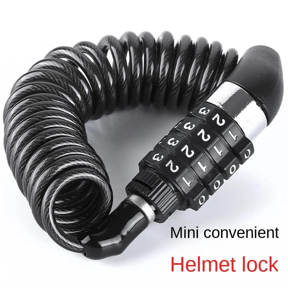 

Steel Wire Chain Bicycle Lock Anti Theft Code Lock For Mountain Bike Motorcycle Helmet Luggage Multi Purpose Security Rope Lock