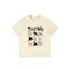 Pure cotton American retro short-sleeved t-shirt women's new popular design sense niche loose large size cartoon trendy top