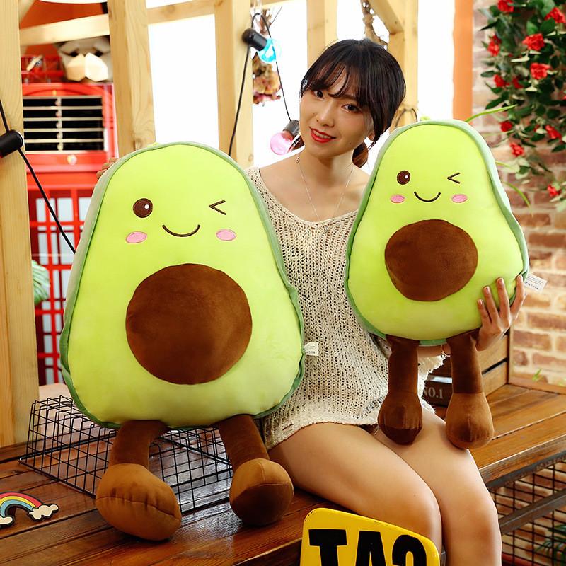 Entzückendes Avocado-Plüschkissen-Puppe Mit Weicher Kurzer Plüschfüllung Ideal Für Mädchen