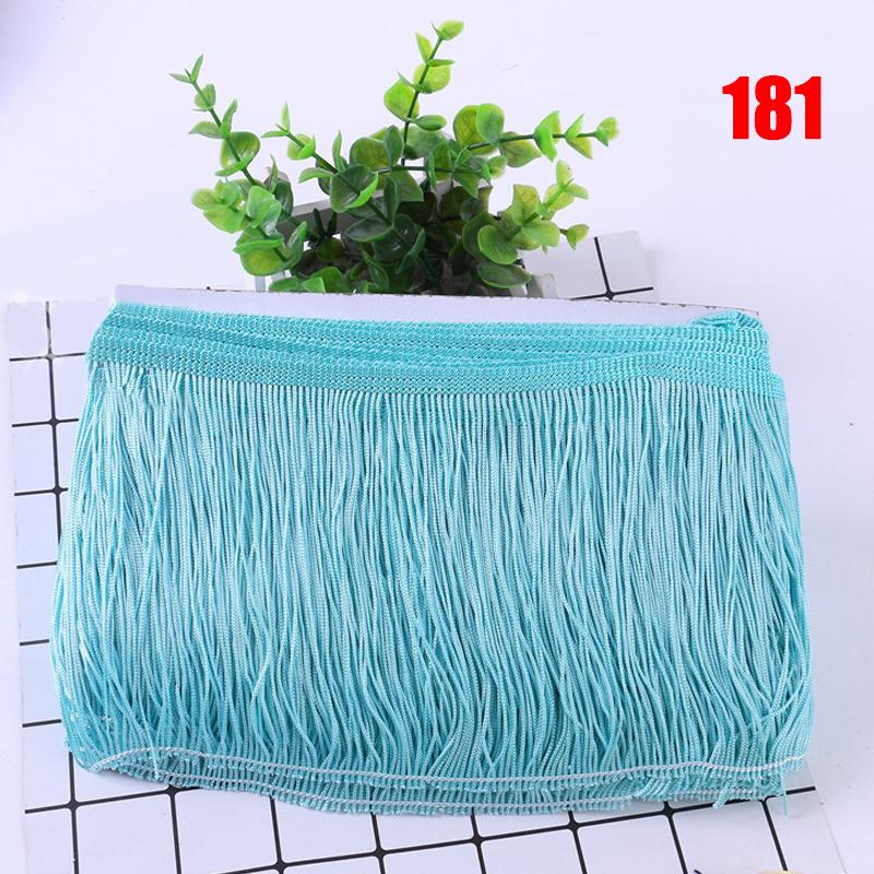 10 Meter Fransenquastenbesatz, 15 cm, Spitze, für Latein-Kleid, Makramee, Samba-Tanz, Kleidung, Vorhangspitze, Polyester, Nähen von Kleidungsstücken, Accessoire