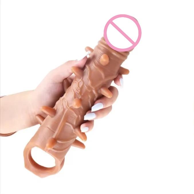 Penis Extender Sex Tooys for Man Vibrator Sex Toys 18 Erection Ring for Men Men's Special Condom Cock Sleeve for Penis