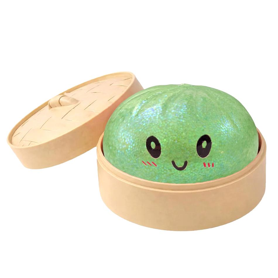 Scatola Misteriosa Raviolo Glitterato: 6 Palline Antistress Colorate Casuali, Giocattolo Sensoriale Estetico per Scrivania, Regalo Creativo Fidget per Ufficio