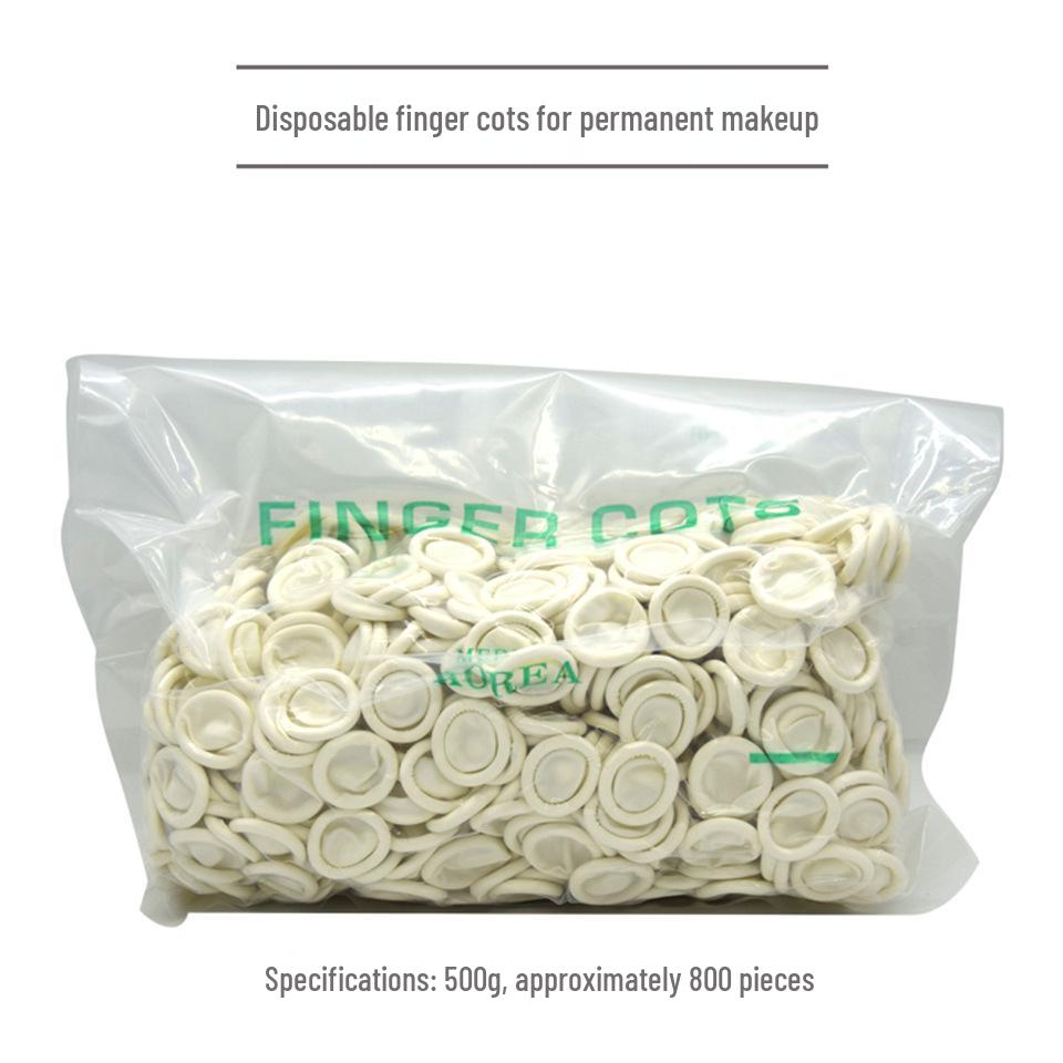 Latex Disposable Finger Cots for Lip and Eyebrow Tattooing - 250 Pcs Pack